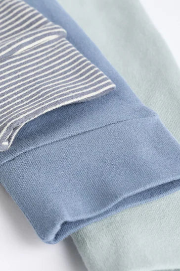 |Niña| Juego de 4 leggings para bebé - Azul verdoso