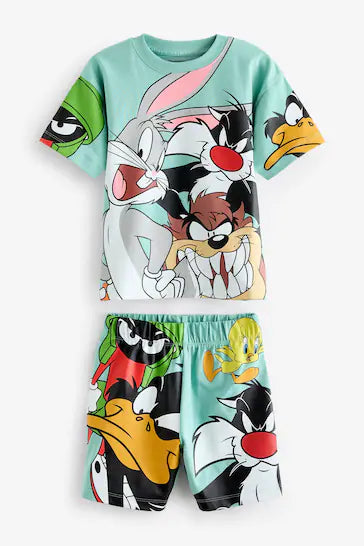 |Boy| Pijama Verde Looney Tunes Com Licença Unica (9 meses a 9 anos)