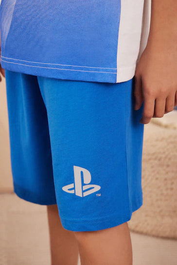 |BigBoy| Pacote De 2 Pijamas Curtos Playstation Azul/Preto (3-16 anos)