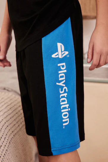 |BigBoy| Pacote De 2 Pijamas Curtos Playstation Azul/Preto (3-16 anos)