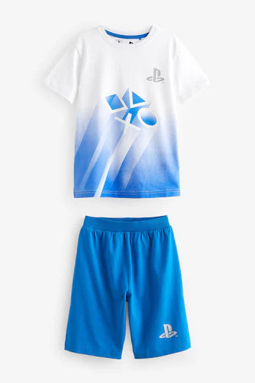 |BigBoy| Pacote De 2 Pijamas Curtos Playstation Azul/Preto (3-16 anos)