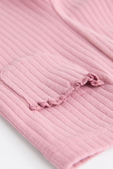 |BabyBoy| Conjunto De 4 Leggings Para Bebê - Rosa Canelado