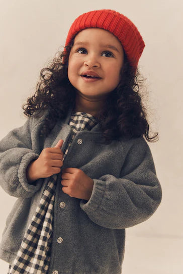 |Girl| Conjunto De Vestido, Jaqueta e Leggings Cinza De Algodão (3 meses a 8 anos)