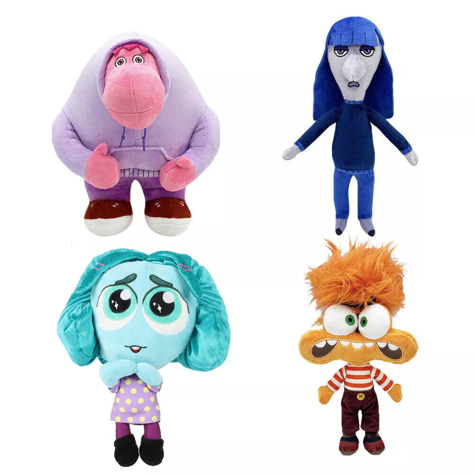 Just Play 2024 NOVO Reino Unido Just Play Inside Out 2 Shaking Plush com recurso de ansiedade Presente para crianças