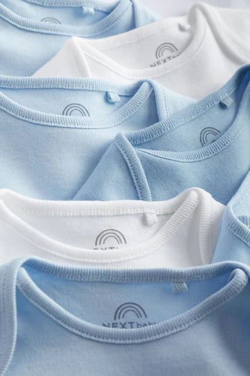 |Bebé| Pack de 10 peleles para bebé lisos en azul