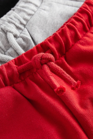 |Boy| Pacote De 5 Shorts Jersey - Grey/Navy Blue/Red (3 meses a 7 anos)