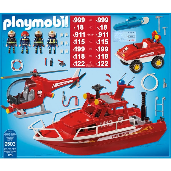 Playmobil 9503 Conjunto da Brigada de Incêndio da Cidade