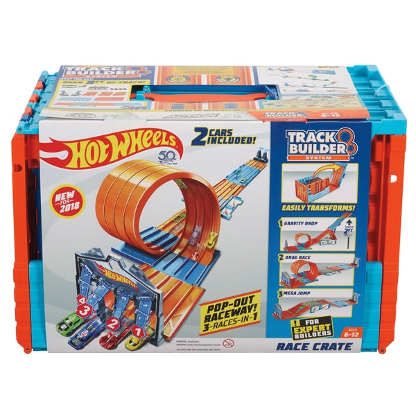 Hot Wheels Track Builder System Race Crate Toy Cars Playset