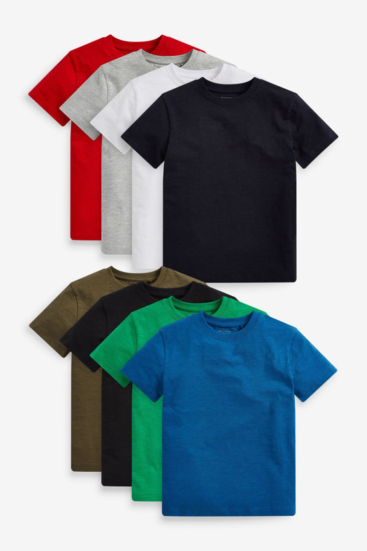 Camo & Khaki - T-shirts multi cores - kit com 8