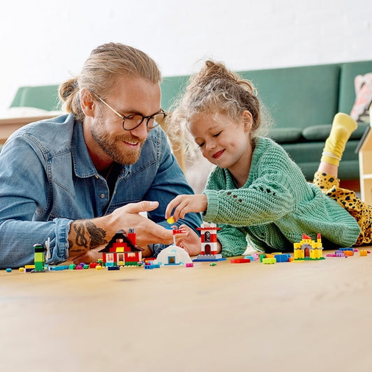 LEGO - Conjunto de construção clássico de 4+ tijolos e casas