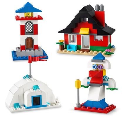 LEGO - Conjunto de construção clássico de 4+ tijolos e casas