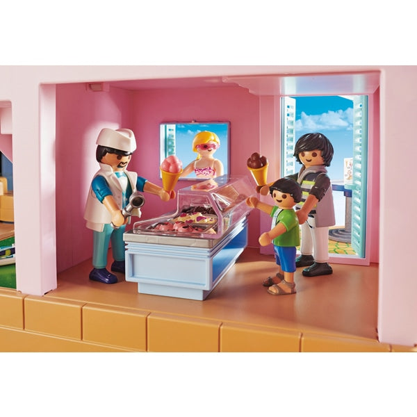 Playmobil - Sorveteria divertida para a família à beira-mar