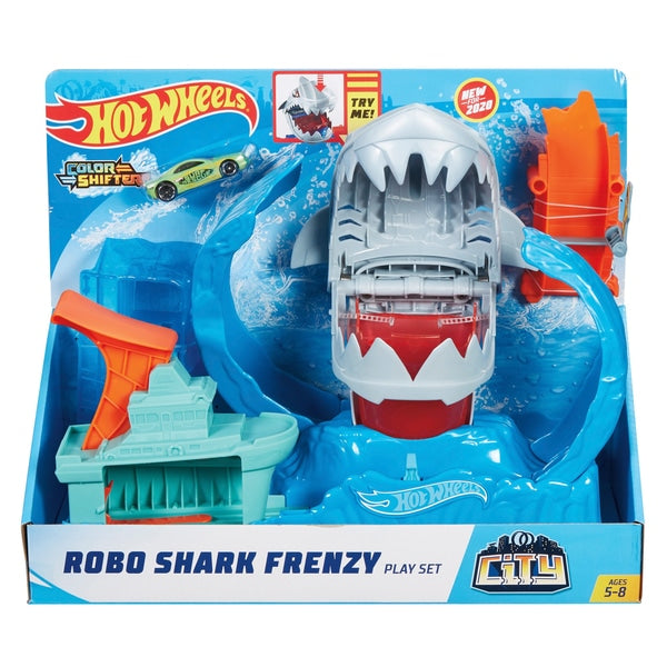 Hot Wheels Robo Shark Frenzy Play Set