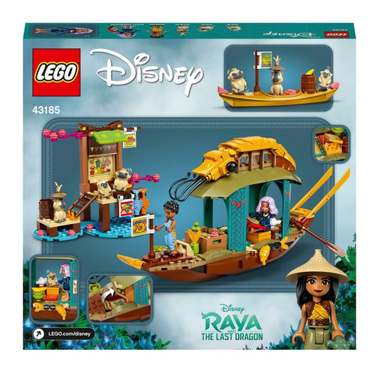 LEGO 43185 - Conjunto de brinquedos para barcos da Disney Princess Raya Boun