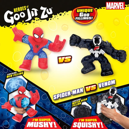 Heroes of Goo Jit Zu Marvel Versus 2 Pack- Spiderman Vs Venom