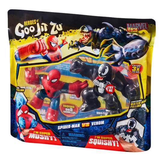 Heroes of Goo Jit Zu Marvel Versus Paquete de 2: Spiderman Vs Venom