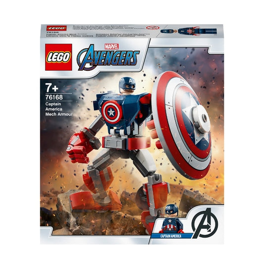 LEGO 76168 Vingadores do Marvel Super Heroes Capitão América Mech Armor