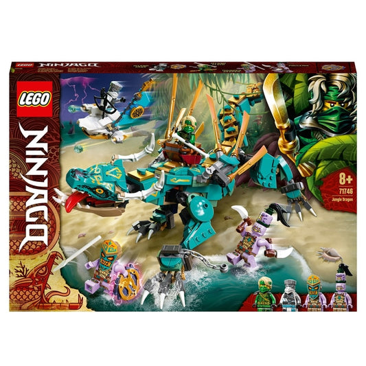 LEGO NINJAGO - 71746 Jungle Dragon Toy - Conjunto de construção