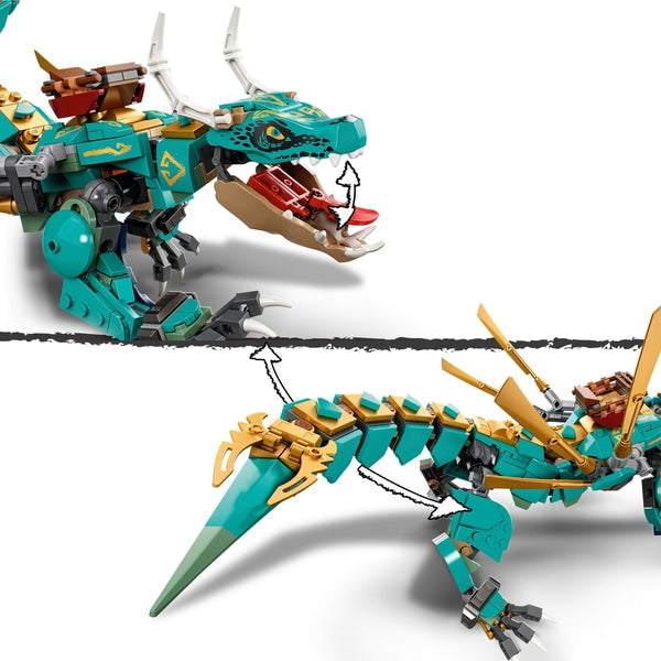 LEGO NINJAGO - 71746 Jungle Dragon Toy - Conjunto de construção