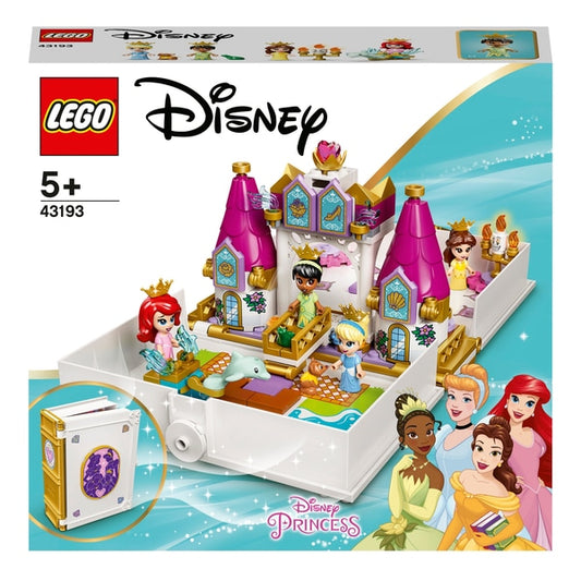 LEGO 43193 - Las aventuras del libro de cuentos de Disney Ariel, Bella, Cenicienta y Tiana 