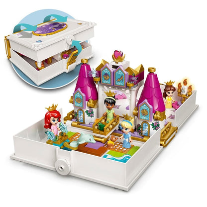 LEGO 43193 - Disney Ariel, Belle, Cinderela e Tiana’s Storybook Adventures