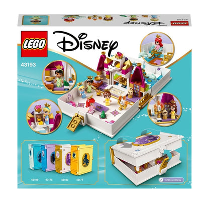 LEGO 43193 - Disney Ariel, Belle, Cinderela e Tiana’s Storybook Adventures