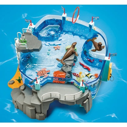 Playmobil 70537 Dia de diversão em família no aquário e conjunto para pinguins