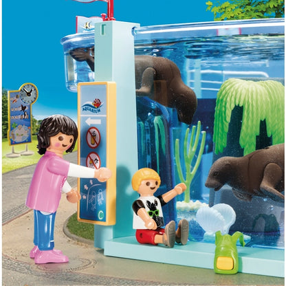 Playmobil 70537 Dia de diversão em família no aquário e conjunto para pinguins