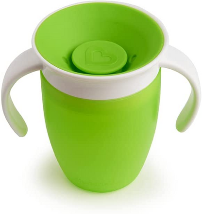 Munchkin Miracle 360 Trainer Cup, verde, 7 onças 207 ml, 2 unidades