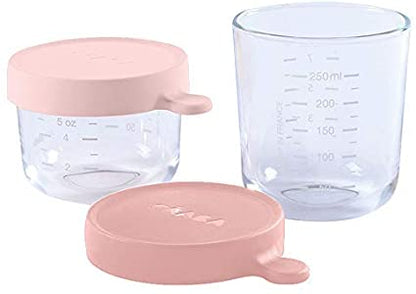 Béaba Potes em Vidro para Alimentação Infantil Kit com 2 (150 ml /250 ml)