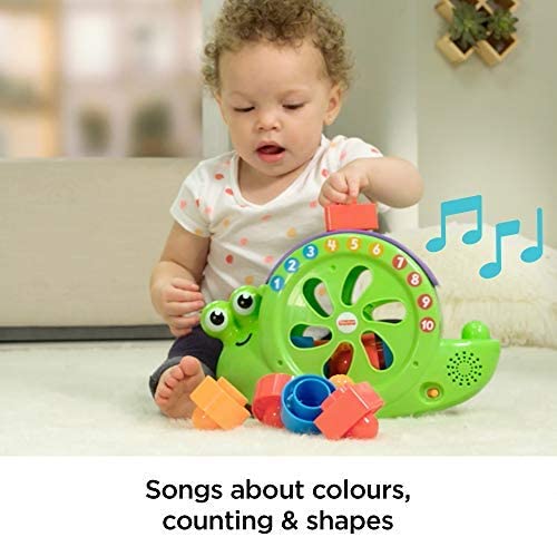 Fisher-Price - Brinquedo de classificação de formas de bebês e empilhamento de blocos