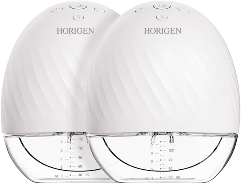 Horigen - Bomba Extratora de Leite Elétrica Portátil Recarregável (duplo) - Branco