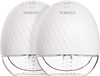 Horigen - Bomba Extratora de Leite Elétrica Portátil Recarregável (duplo) - Branco