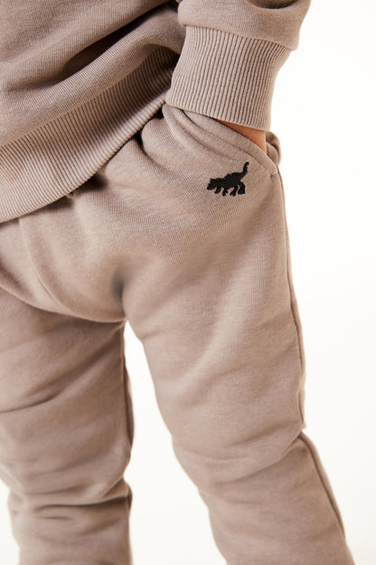 |Bebé| Conjunto de sudadera - Marrón - (3 meses-7 años)