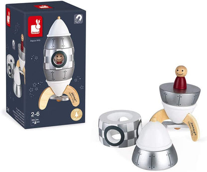 Janod - Foguete de ímã 5 peças de madeira