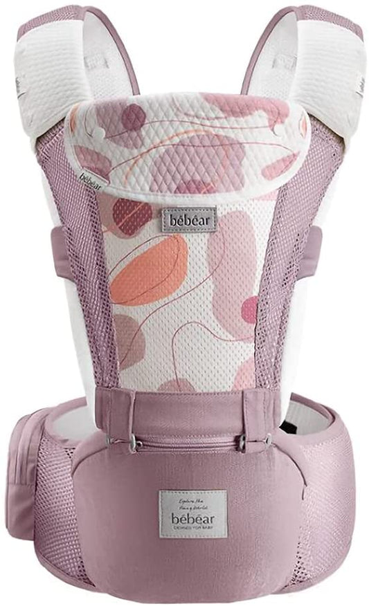 Bebamour Baby Carrier for 0-36Months, 3D Air Mesh pink