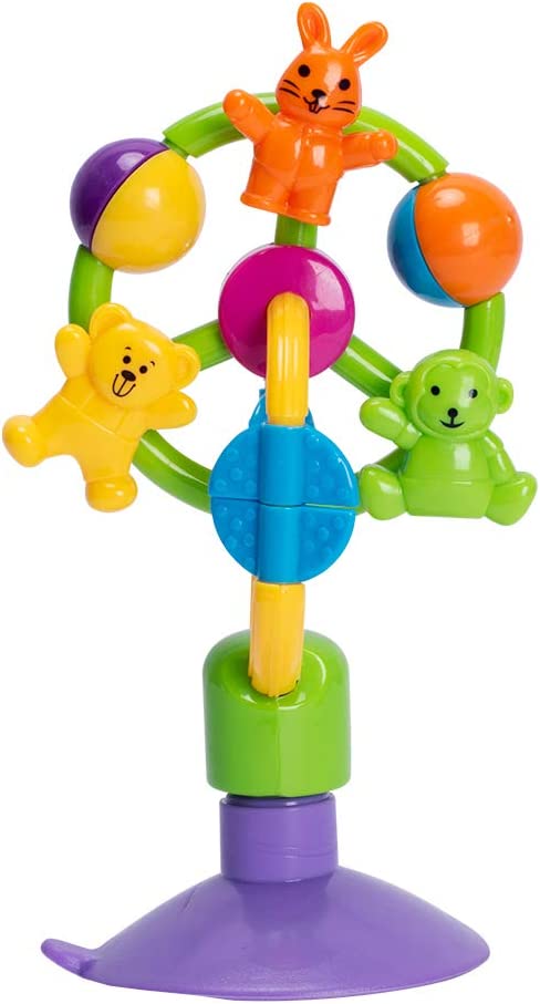 Bebamour - Carrossel de Animais com Suporte de Sucção Roda Giratória 3+