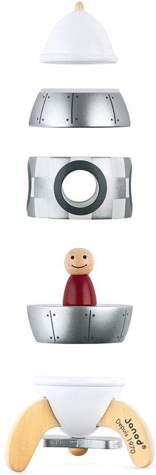 Janod - Foguete de ímã 5 peças de madeira