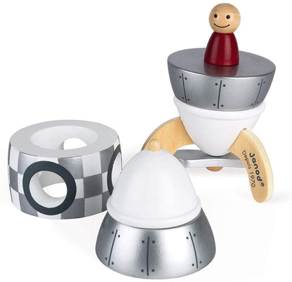 Janod - Foguete de ímã 5 peças de madeira