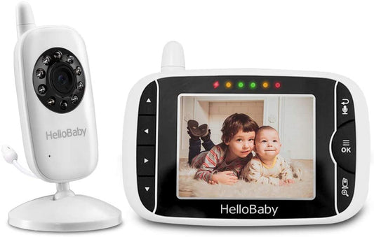 HelloBaby HB32 - Babá Eletrônica sem fio para bebês com câmera digital, 3.2 polegadas
