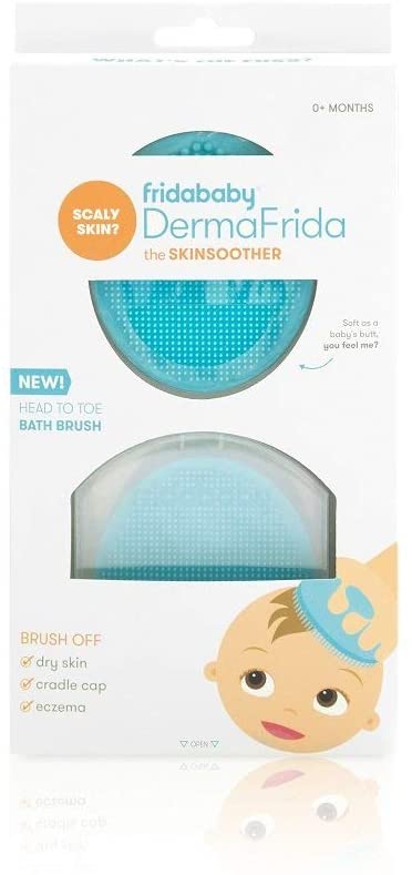 DermaFrida - Escova de silicone para banho de bebê - Kit com 2