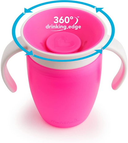 Munchkin Miracle 360 Trainer Cup, verde, 7 onças 207 ml, 2 unidades