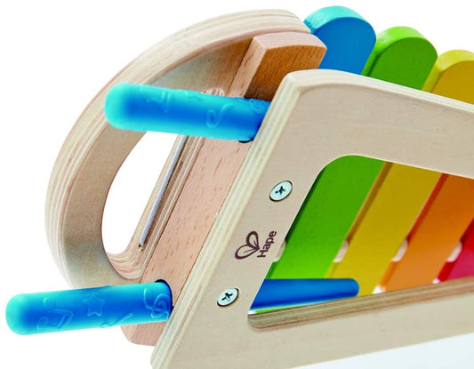 Hape - Xilófono arcoíris - Instrumento musical de madera