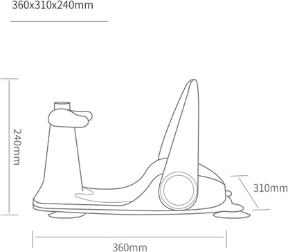 Bebamour - Assento de Banho com Base de Ventosa Reclinável de 3 Posições - (6-18 meses) - Verde