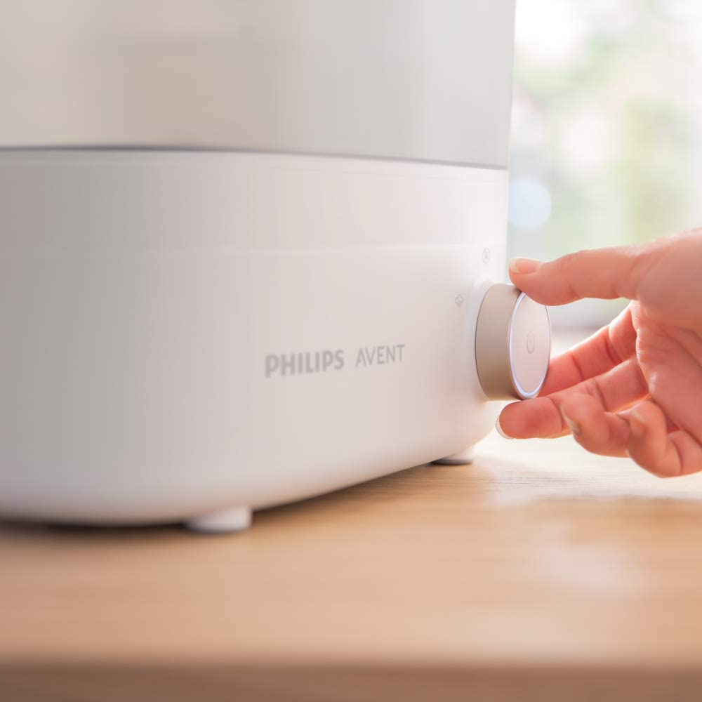 Philips Avent Esterilizador e Secador de Mamadeiras Premium, mata 99,9% dos germes