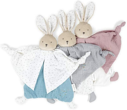 Kaloo - Petit Pas - Conejito de Peluche de Algodón Orgánico - Azul 