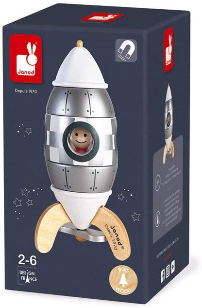 Janod - Foguete de ímã 5 peças de madeira