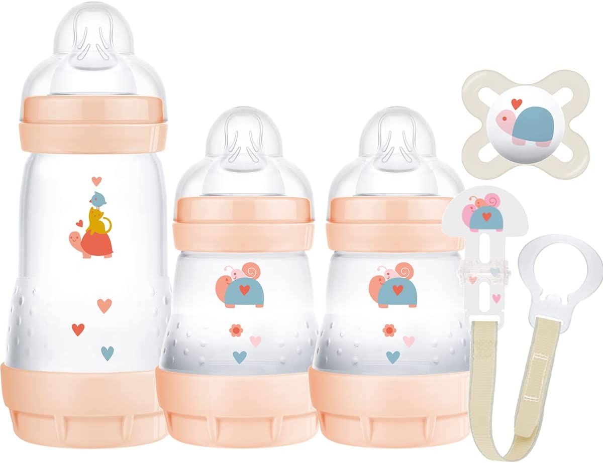MAM - Conjunto de Mamadeiras My Birth Nature + 1 chupeta - Kit com 5 ...