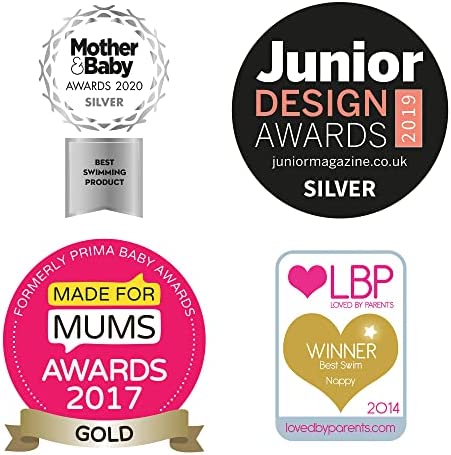 Bambino Mio, Puffin Parade, reutilizável Fralda de banho, à prova de vazamentos, elegante e leve