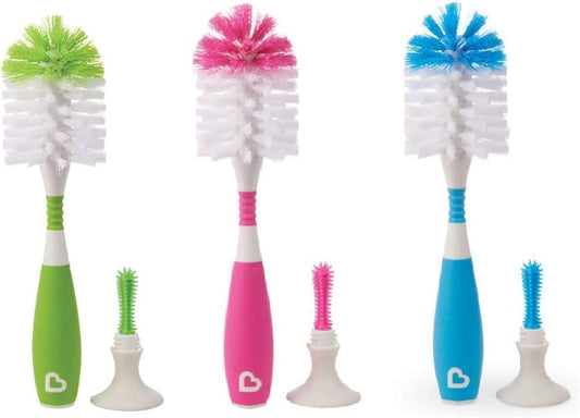 Munchkin - Escova de Cerdas , Várias Cores, Embalagem com 1